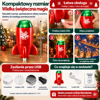 Comauo®🌈🤶HD projektor świąteczny 【⏰ 50% rabatu – tylko przez ograniczony czas!】
