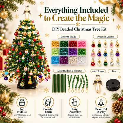 【⏰ 50% rabatu – tylko przez ograniczony czas!】🎄 Kreatywny zestaw do wykonania koralikowej choinki