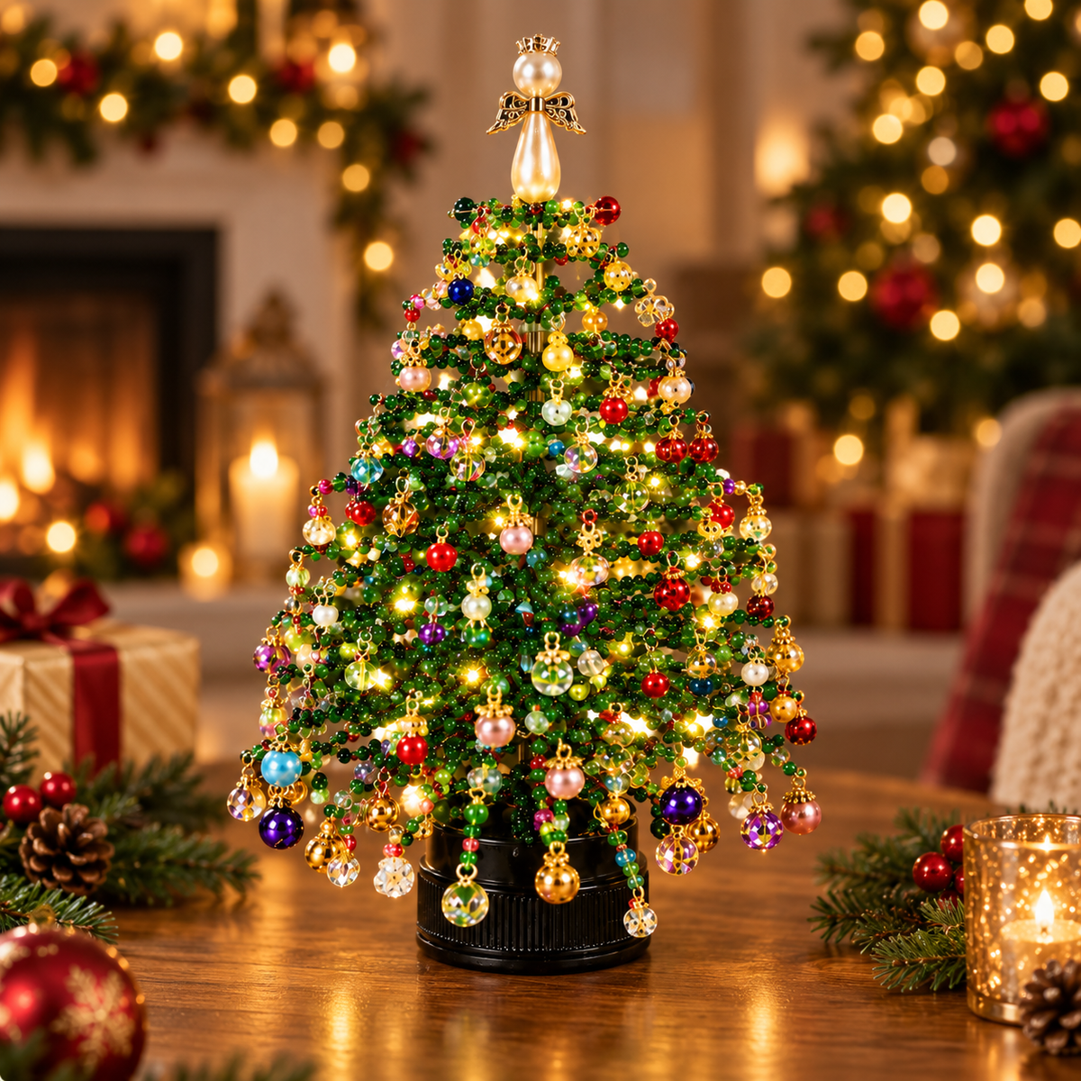 【⏰ 50% rabatu – tylko przez ograniczony czas!】🎄 Kreatywny zestaw do wykonania koralikowej choinki