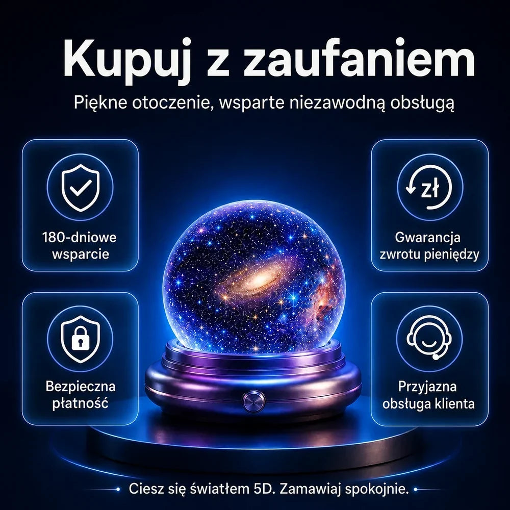 🔮 Projektor świateł nocnych BVJ® – Magiczna atmosfera każdej nocy