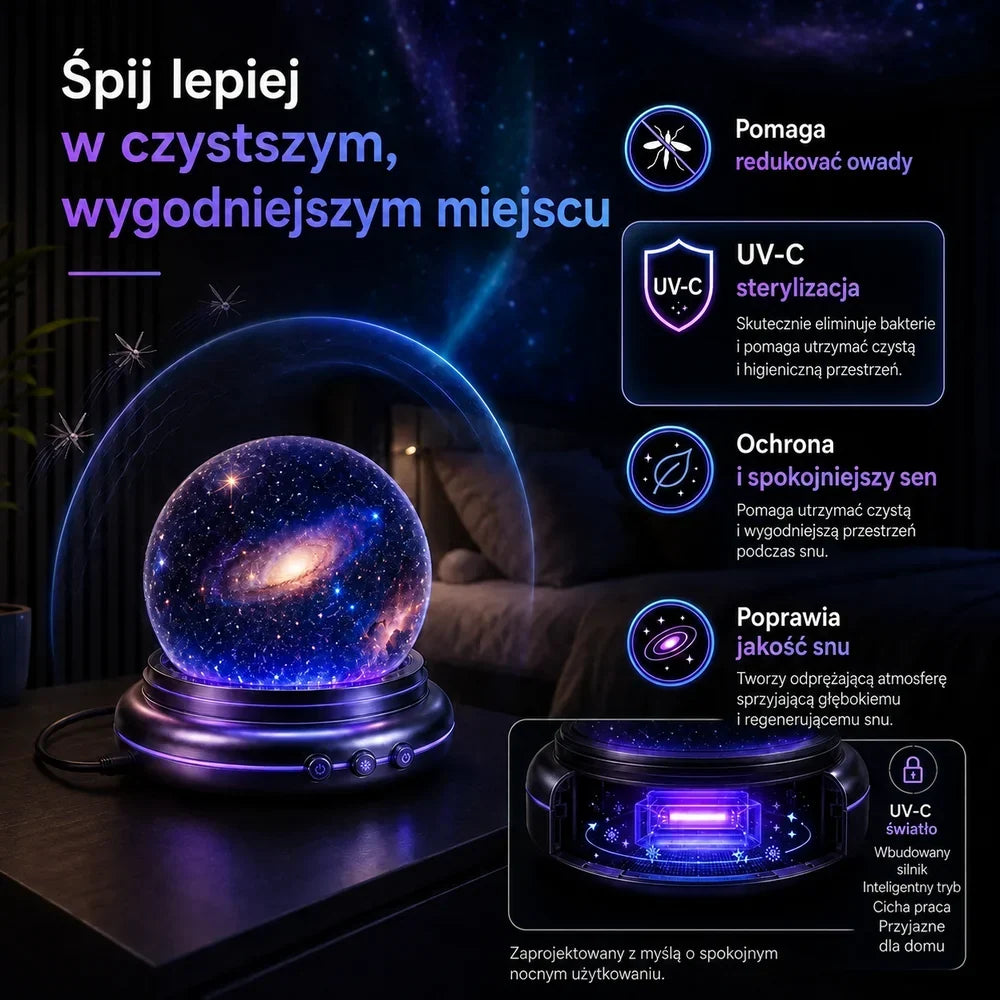 🔮 Projektor świateł nocnych BVJ® – Magiczna atmosfera każdej nocy