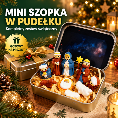 Mini szopka bożonarodzeniowa w metalowym pudełku【⏰ 50% rabatu – tylko przez ograniczony czas!】